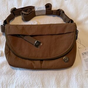NWT Lululemon Athletica Brown Belt Bag
